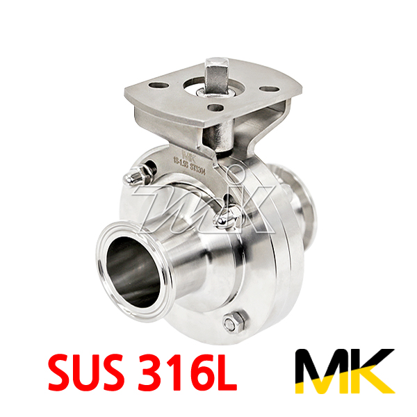 쎄니타리 버터플라이밸브(자동용) SUS316L(18906)