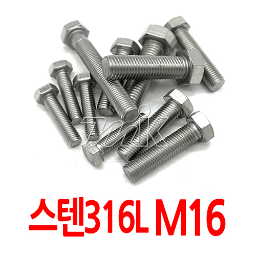 육각볼트(국산)-스텐316L M16*45 (70023)