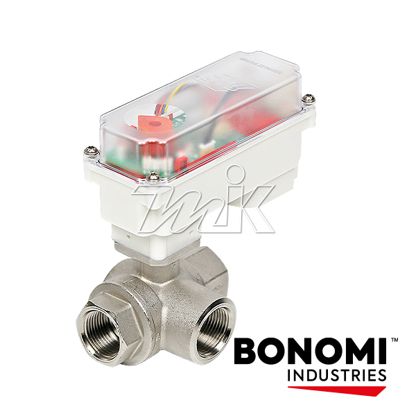 보노미 전동볼밸브3WAY-T타입(AC220V/DC24V)(ITALY)(25658)