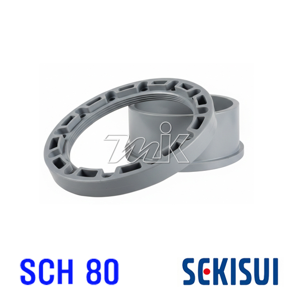 CPVC(SCH80/ANSI) 반스톤(회전)후렌지(본드) (25926)