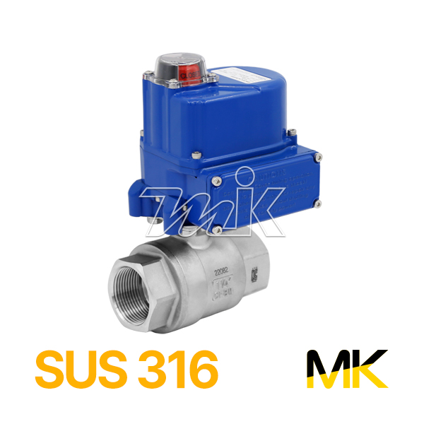 전동 스텐볼밸브2PC (SUS316)-DC24V (26040)