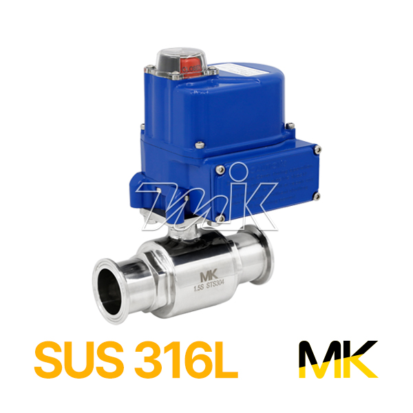 쎄니타리 전동볼밸브(2P)(SUS316L)-AC220V  (26050)