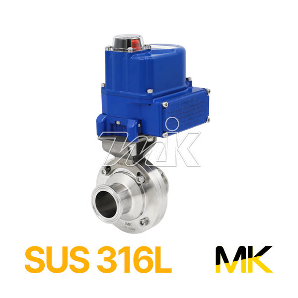 쎄니타리 전동버터플라이밸브(SUS316L)-DC24V (26071)